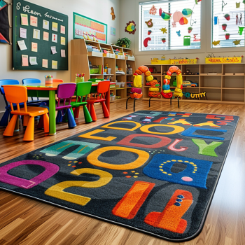 Vibrant classroom with creative and educational decorations enhancing the learning atmosphere.