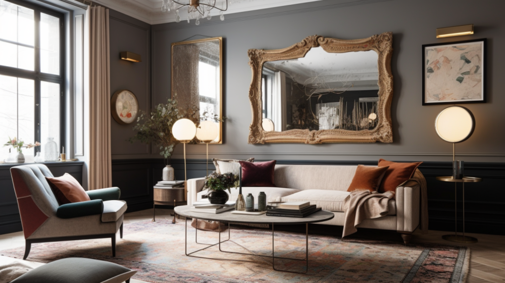 Beautifully styled living room showcasing modern decor ideas, including cozy textiles, ambient lighting, and stylish furniture arrangements to enhance comfort and style