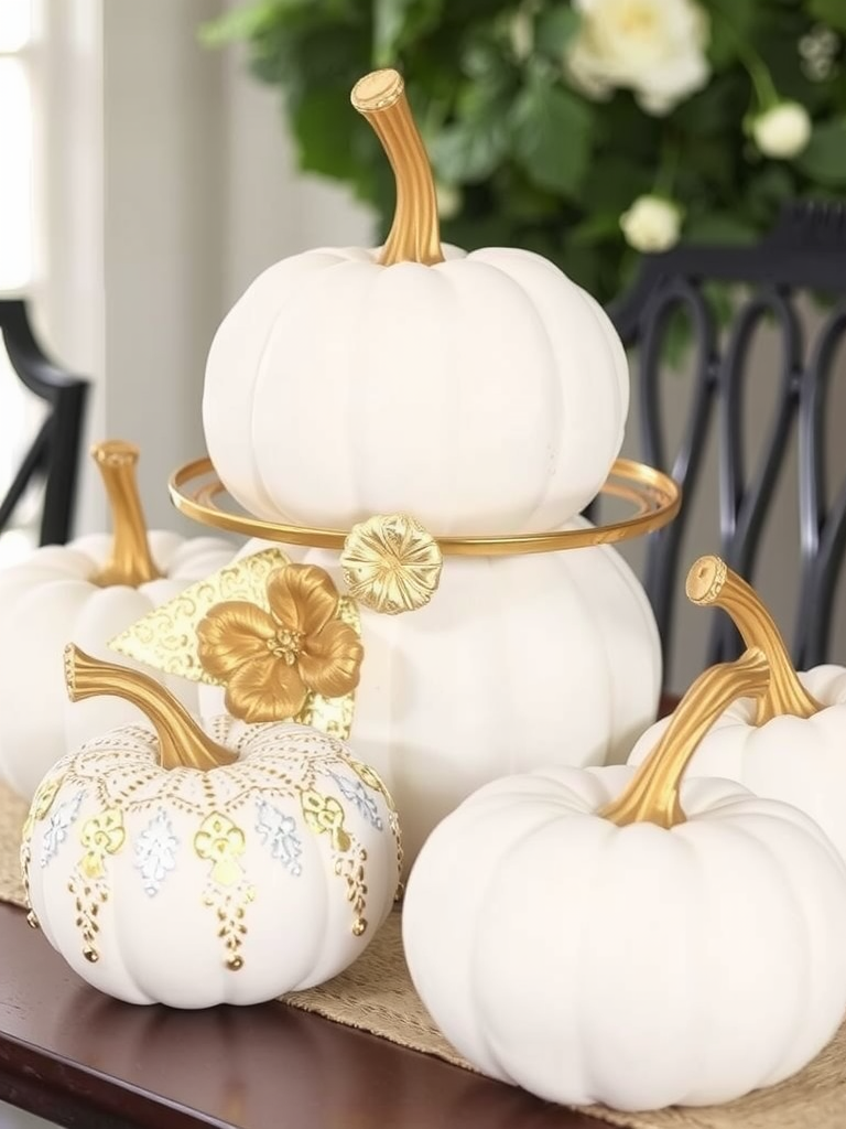 Elegant White Pumpkins