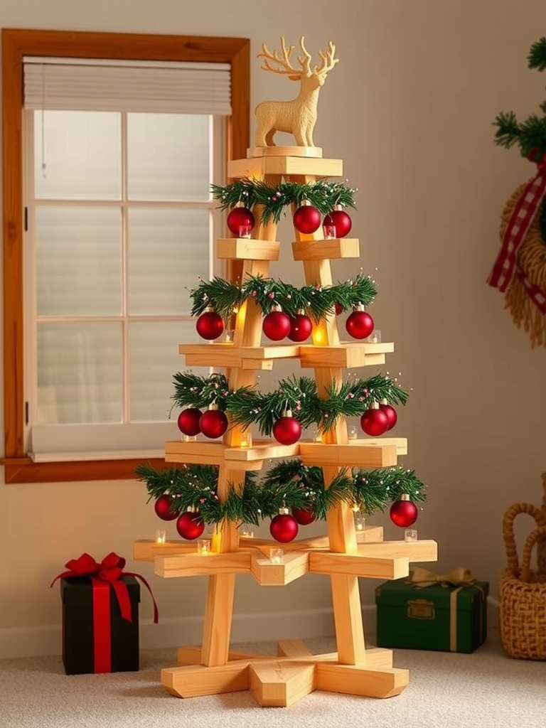 Tiered Wooden Tree