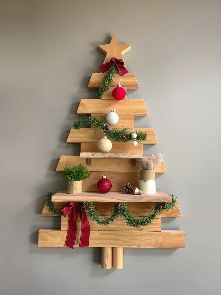 Wall-Mounted Wooden Tree