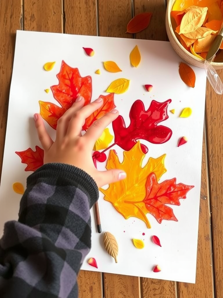 Autumn Finger Painting