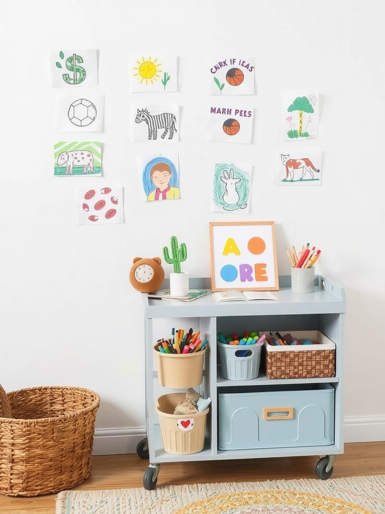 Create a Designated Art Station