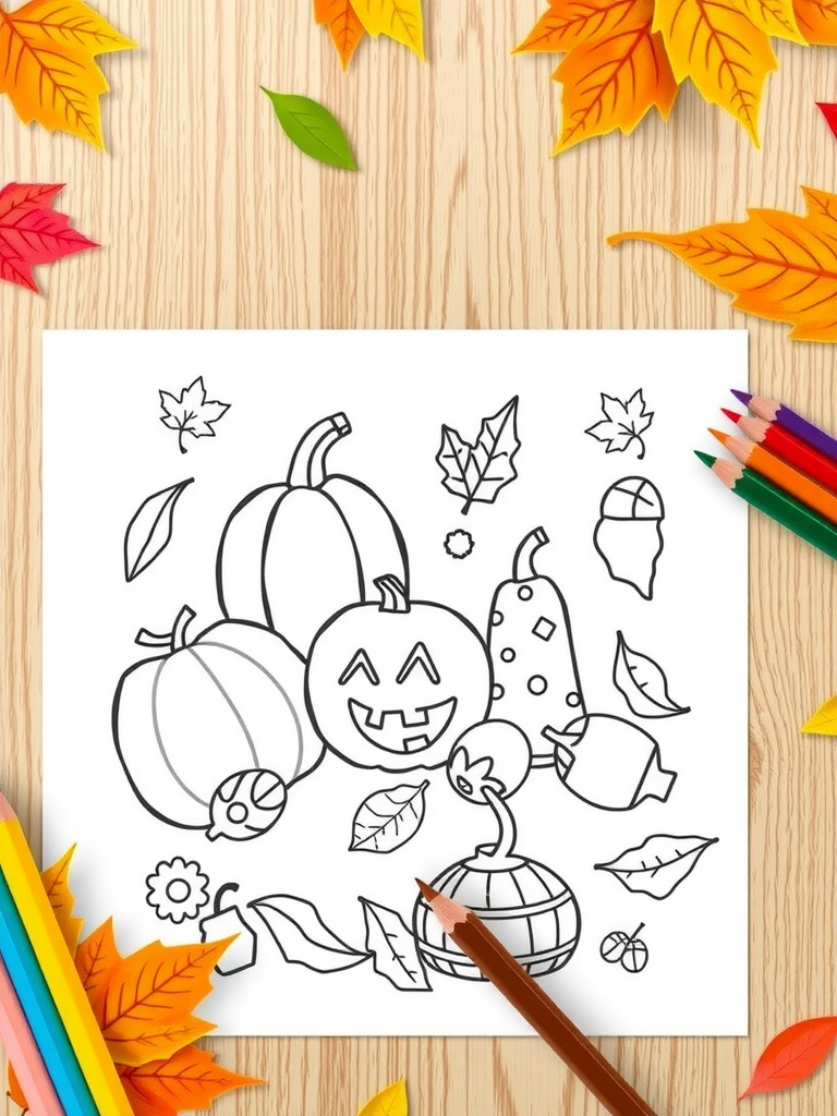 Fall Coloring Pages