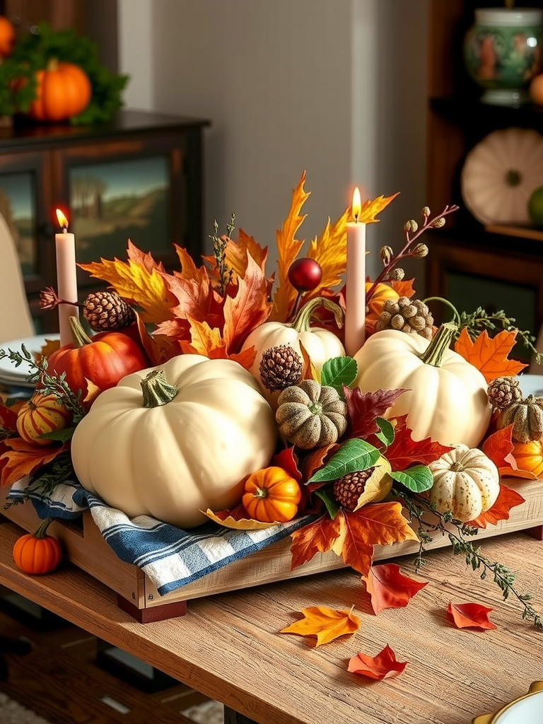 Harvest-Themed Centerpiece