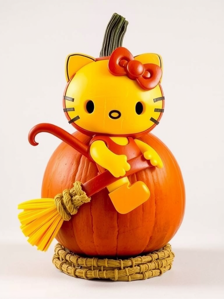 Hello Kitty in a Broom