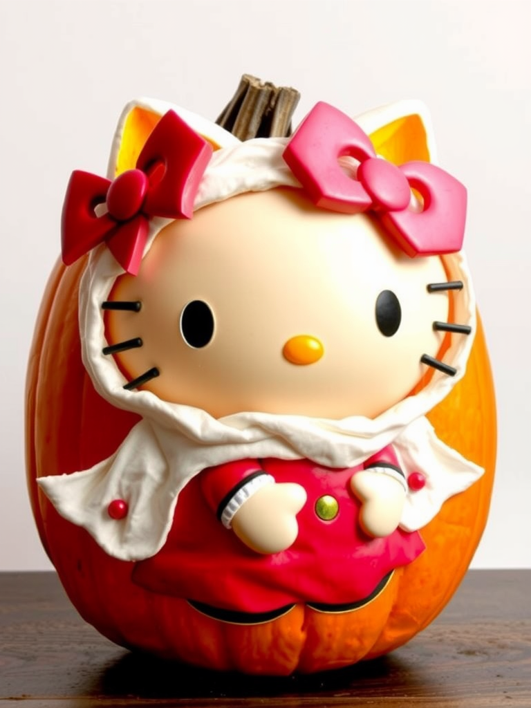 Hello Kitty in a Halloween Costume