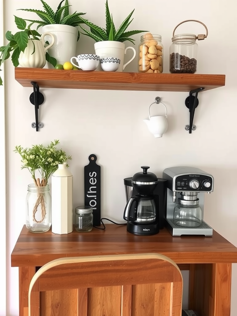 Rustic Farmhouse Coffee Bar