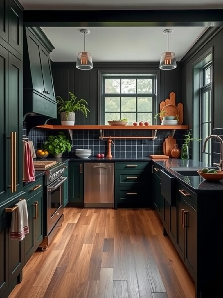 Dark Green Cooking Space