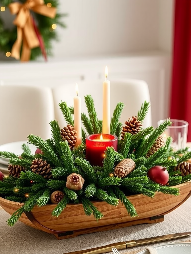 Evergreen Centerpieces