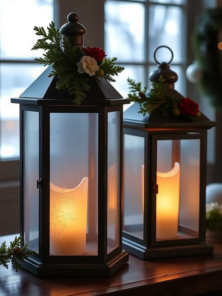 Frosted Glass Lanterns