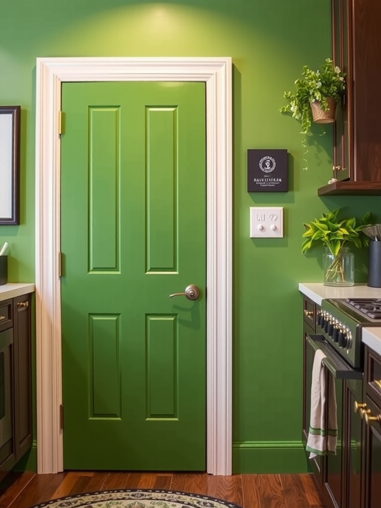 Green Pantry Doors