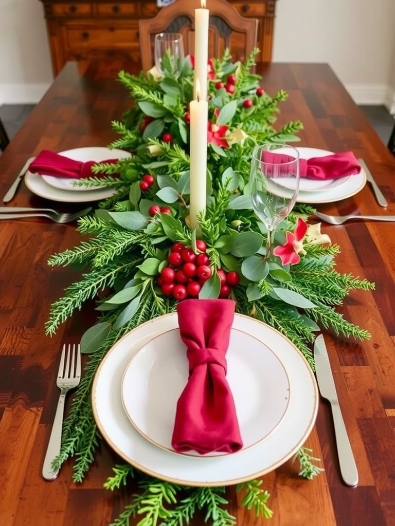 Greenery Table Runner