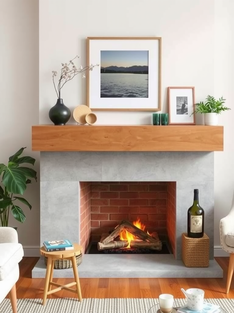 Minimalist Mantel