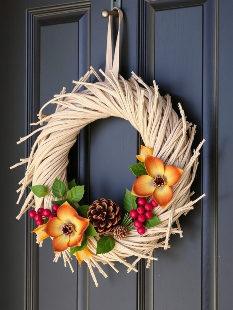 Natural Fiber Wreaths