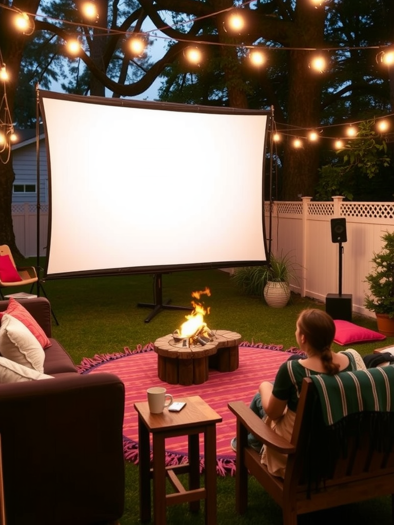 Outdoor Movie Area