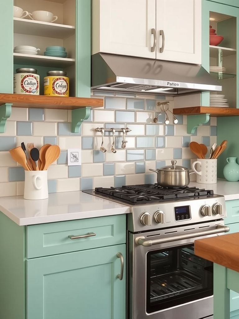 Playful Backsplash