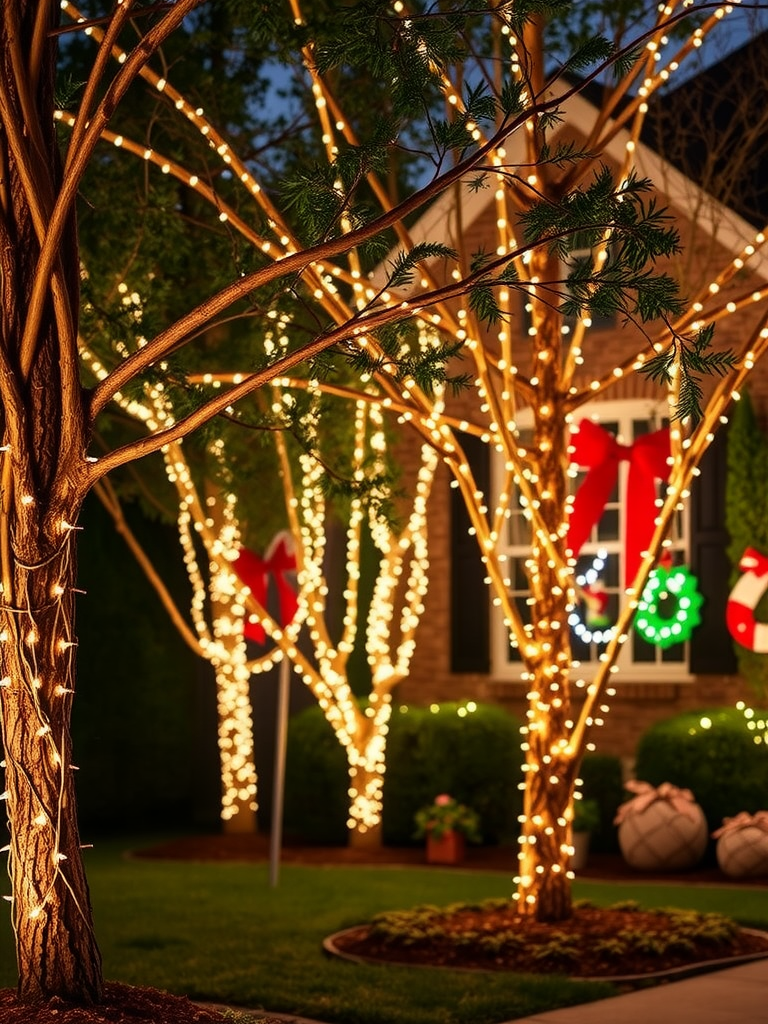 String Lights in Trees