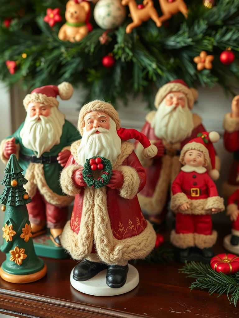 Vintage Santa Figurines