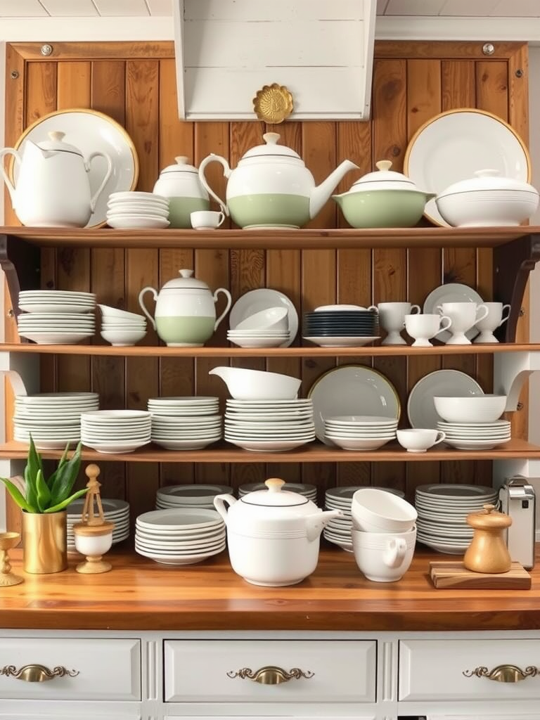 Vintage Tableware Displays