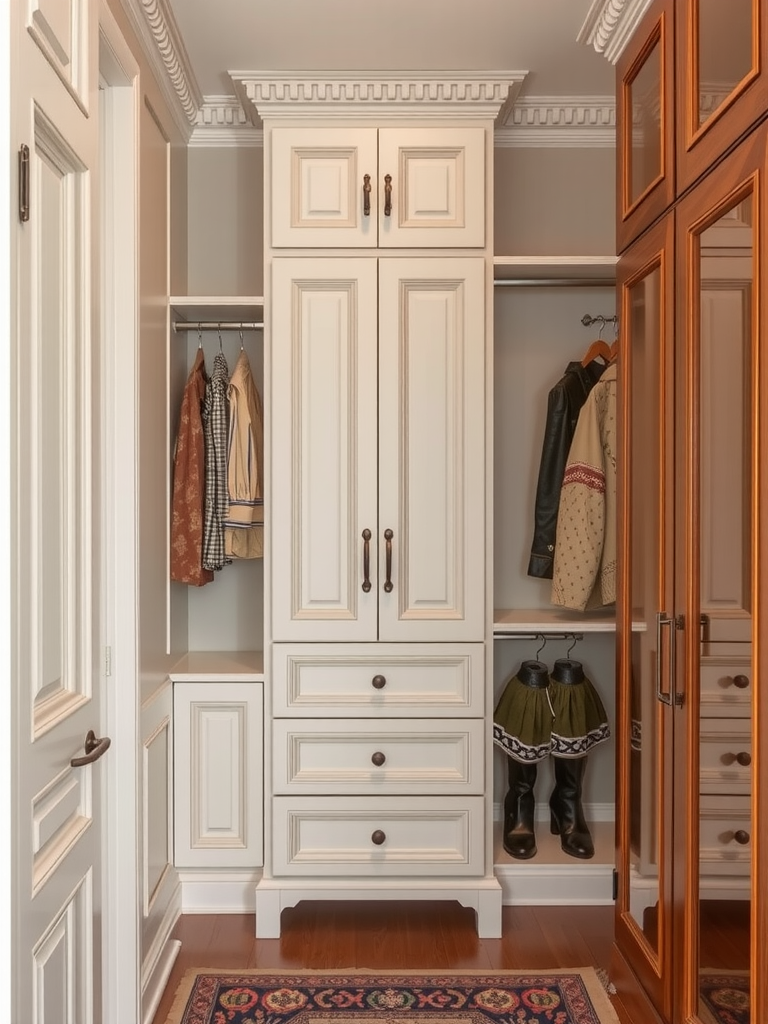 Vintage-inspired Closets