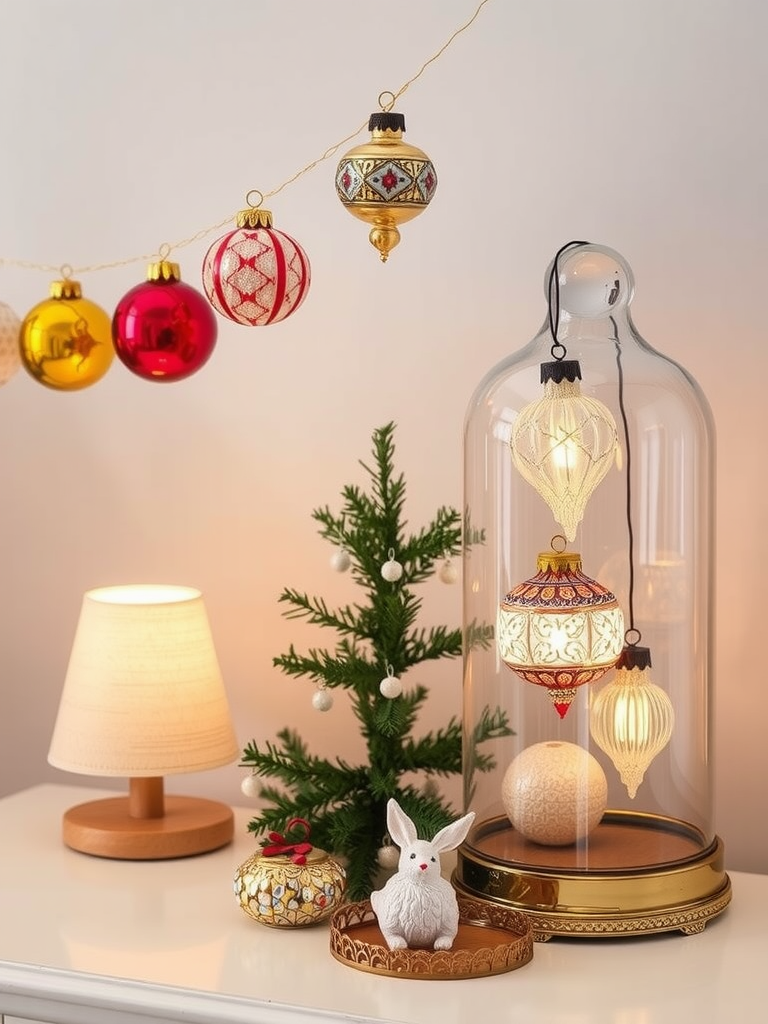 Antique Ornaments Display