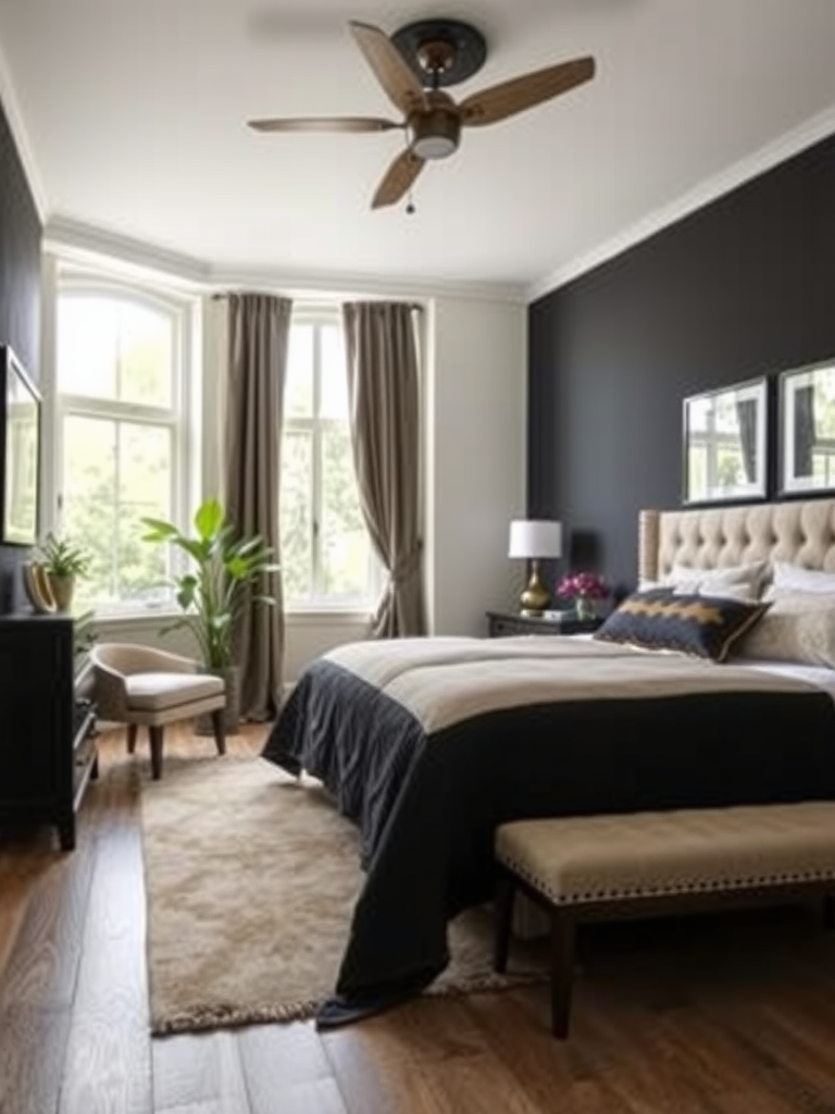 Bold Black Wall