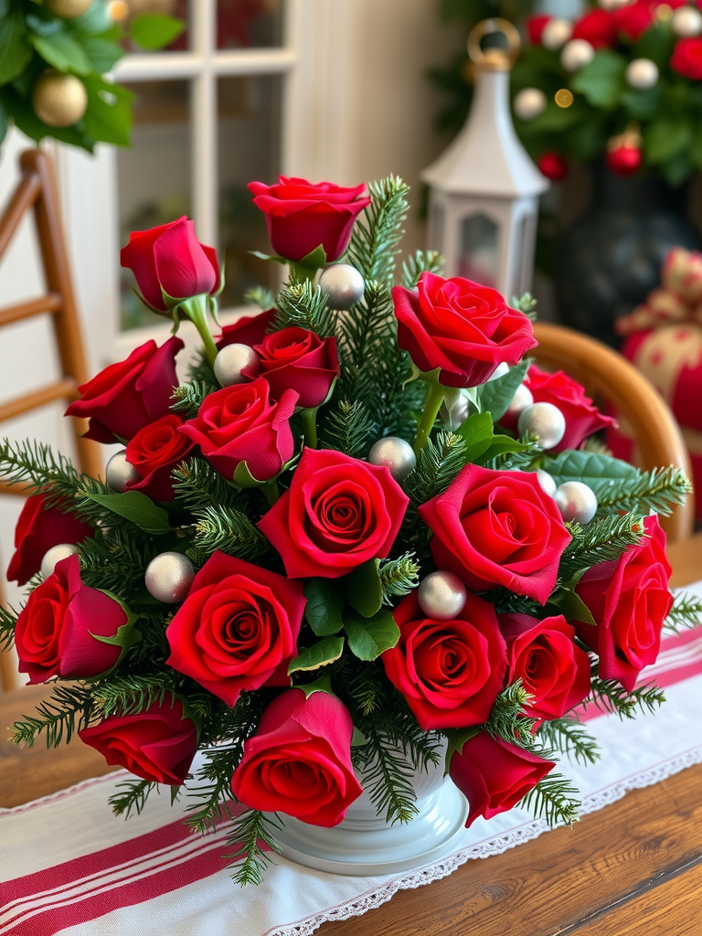 Classic Red and Green Arrangement