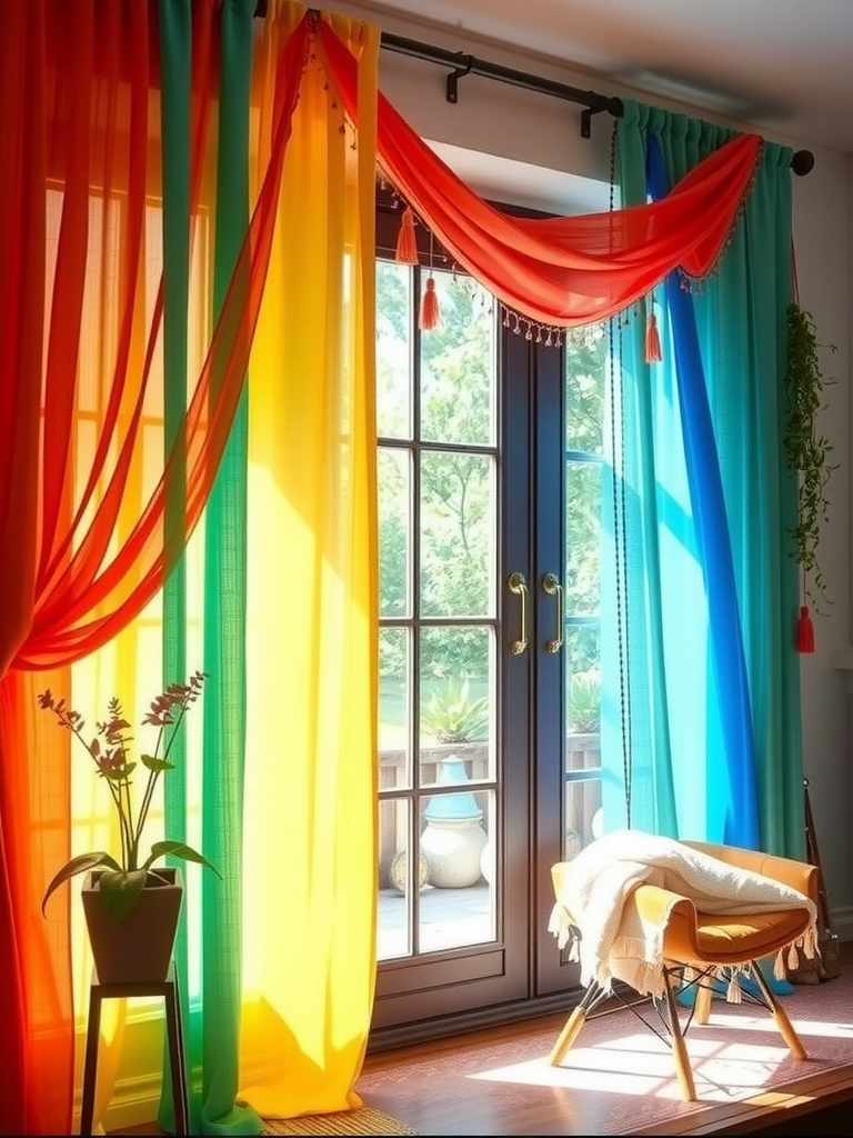 Colorful Window Treatments