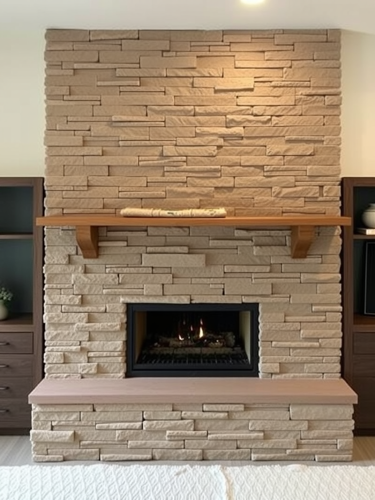 Contemporary Stacked Stone