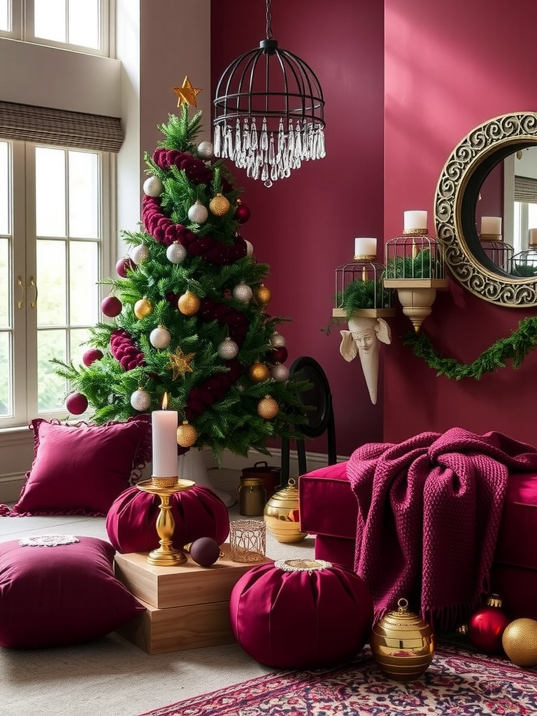 Deep Burgundy Elements