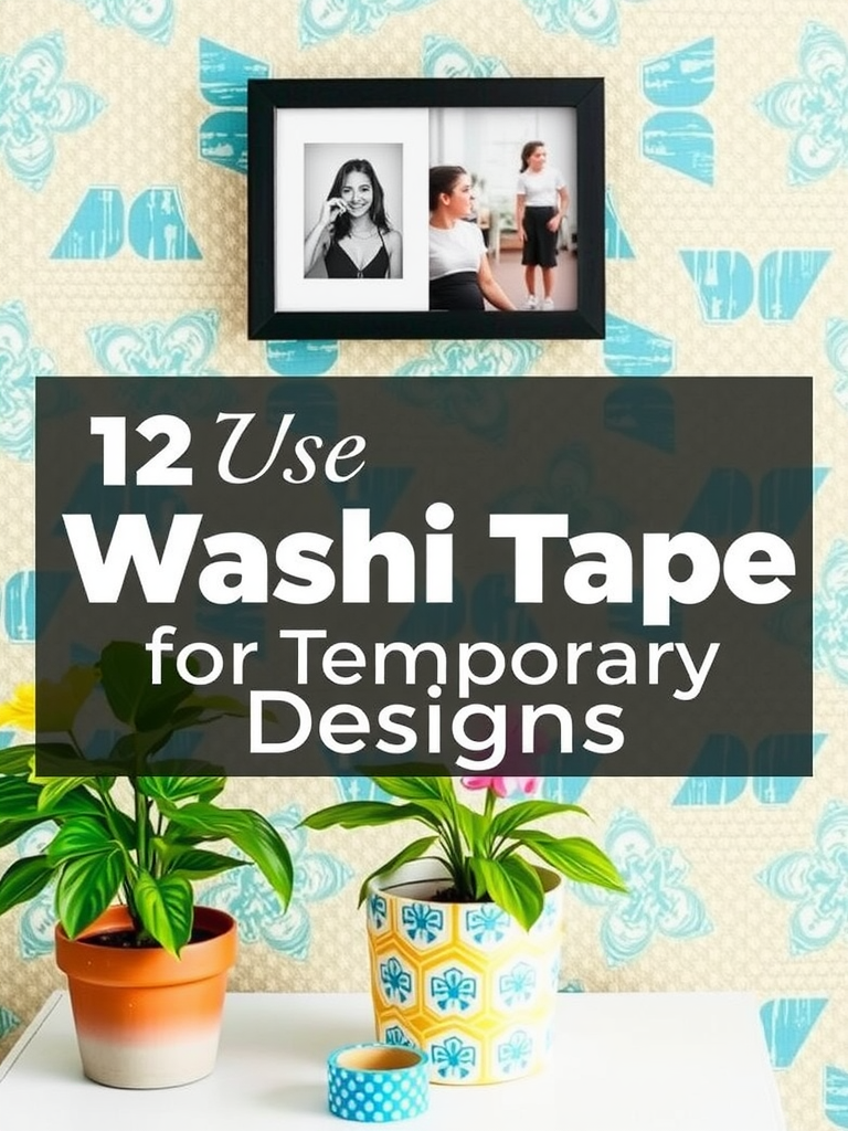 Use Washi Tape for Temporary Designs