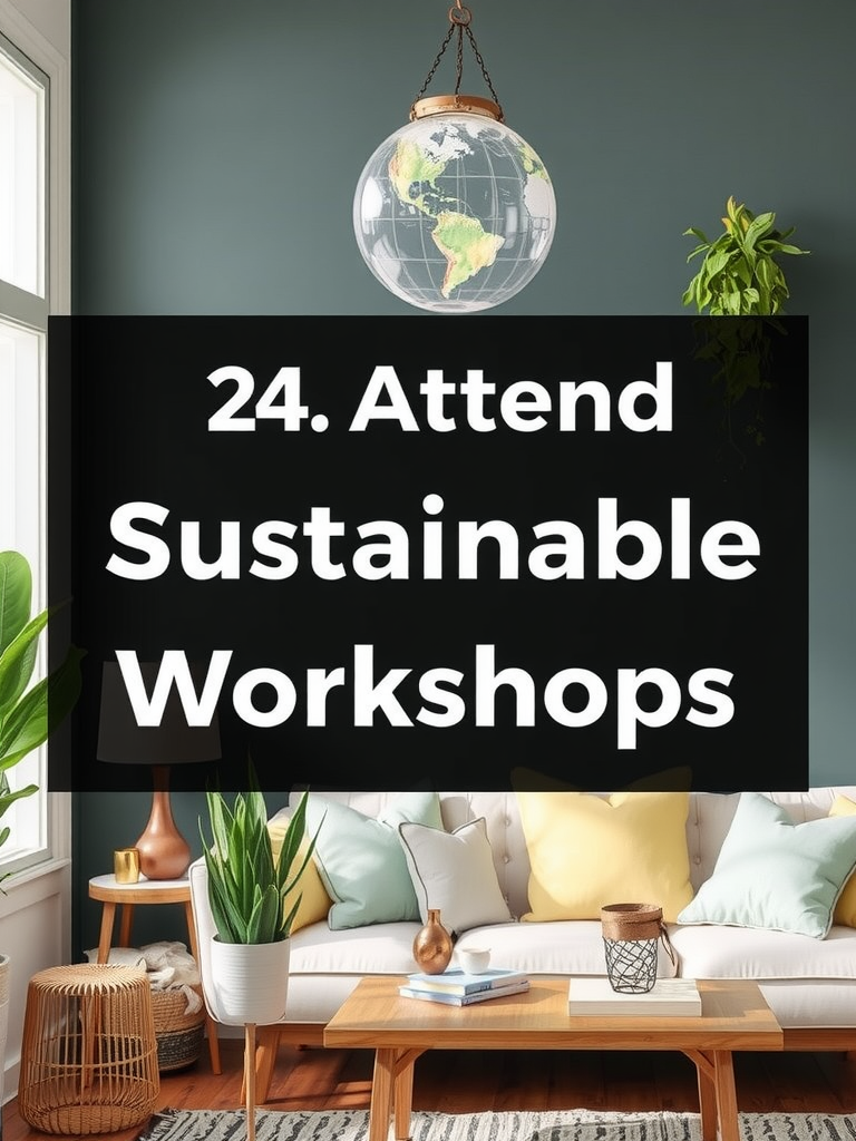 Attend Sustainable Workshops