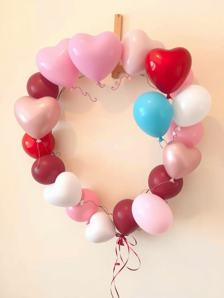 Balloon Heart Wreath