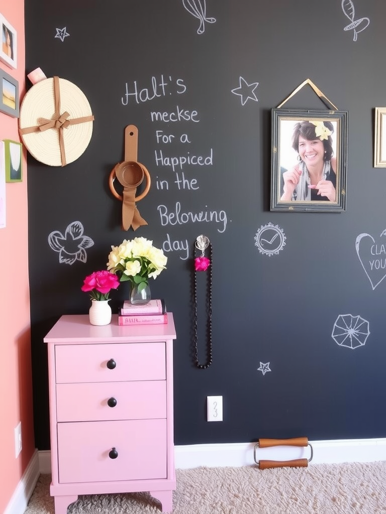 Charismatic Chalkboard Wall