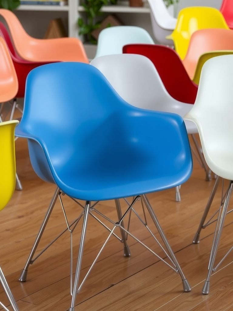 Charles and Ray Eames Molded Plastic Chairs