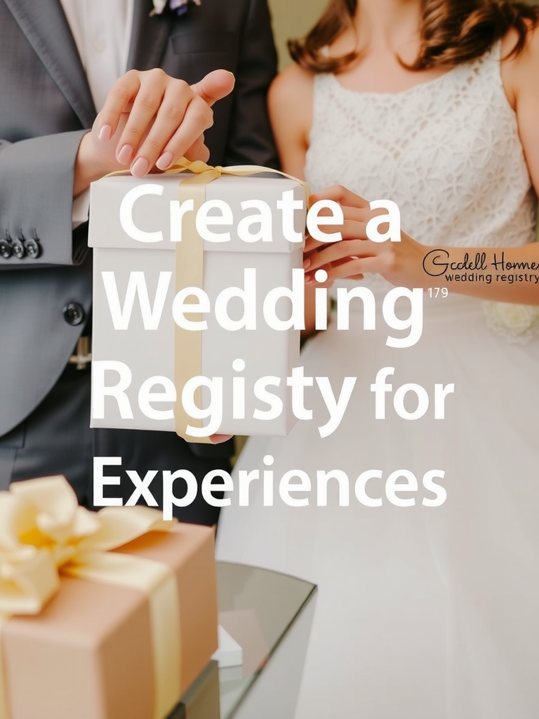 Create a Wedding Registry for Experiences