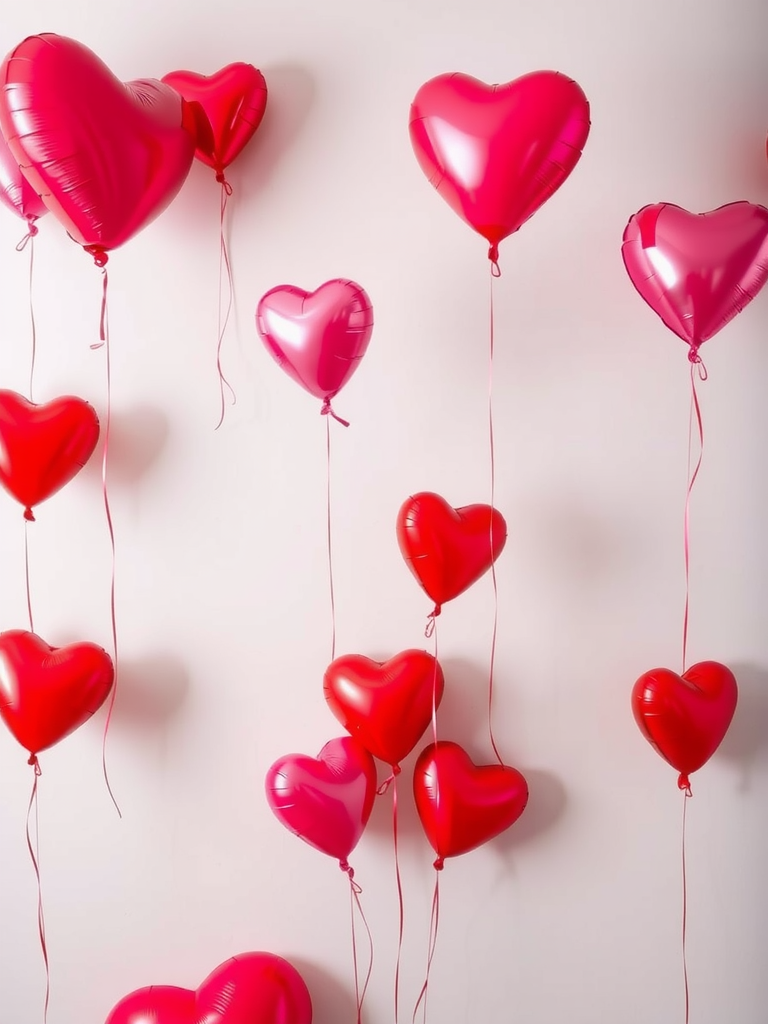 Floating Heart Balloons