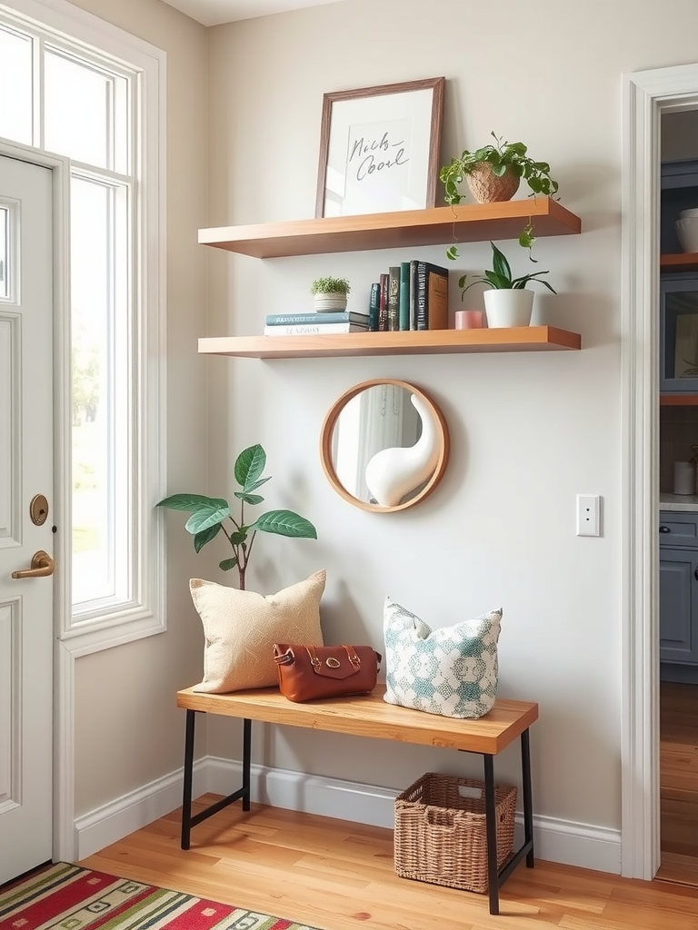 Floating Shelves for Display and Storage