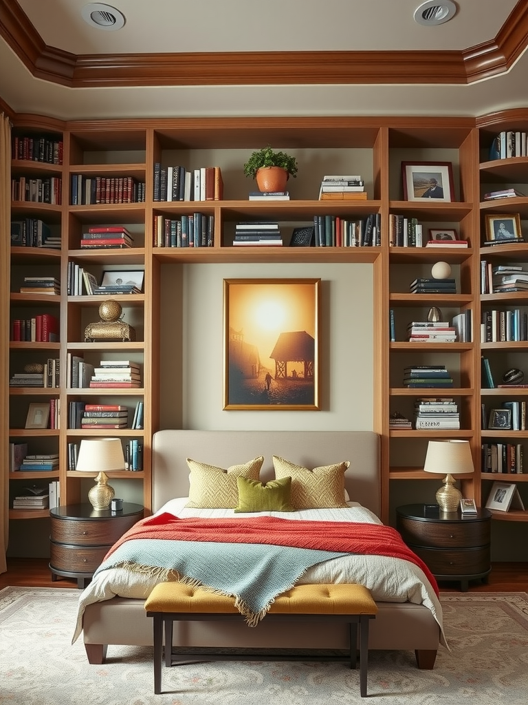 Floor-to-Ceiling Bookshelves