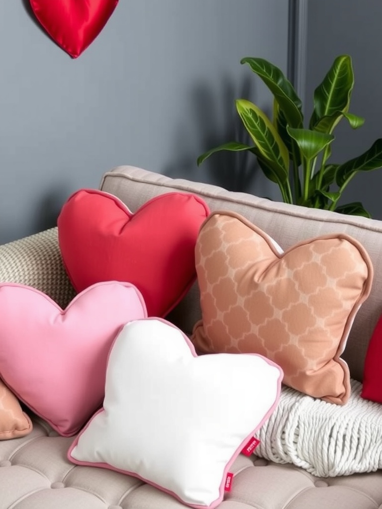 Heart-Shaped Pillows