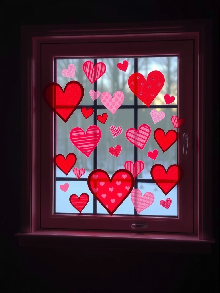 Heart Window Clings