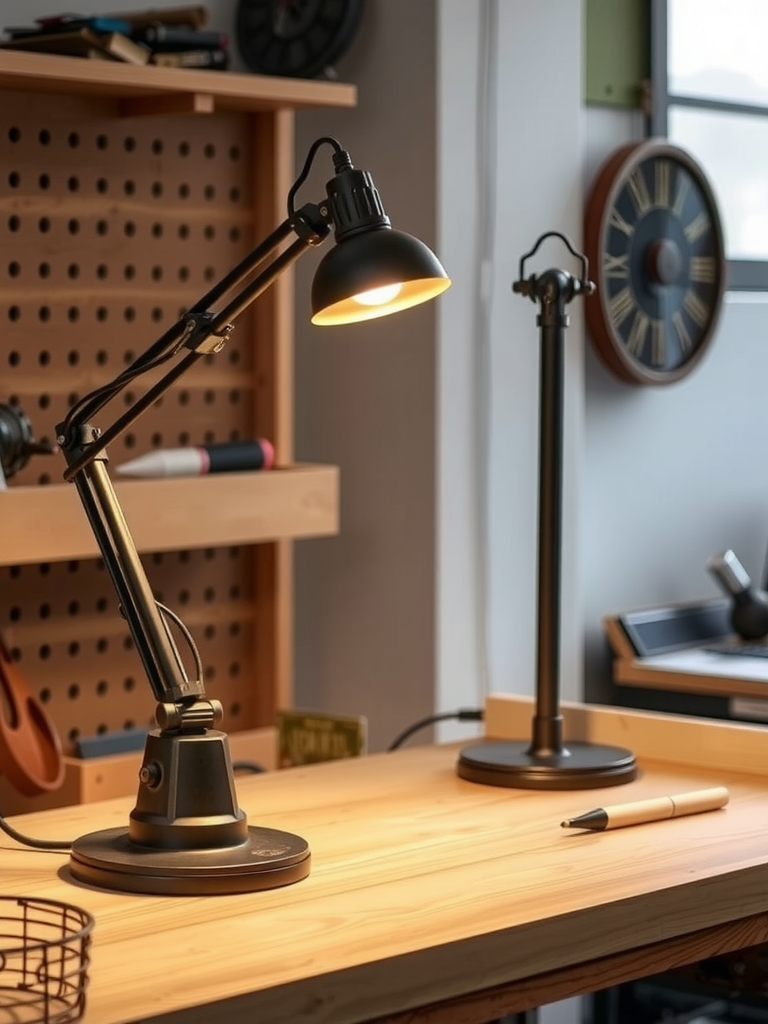 Industrial Workbench Lamps