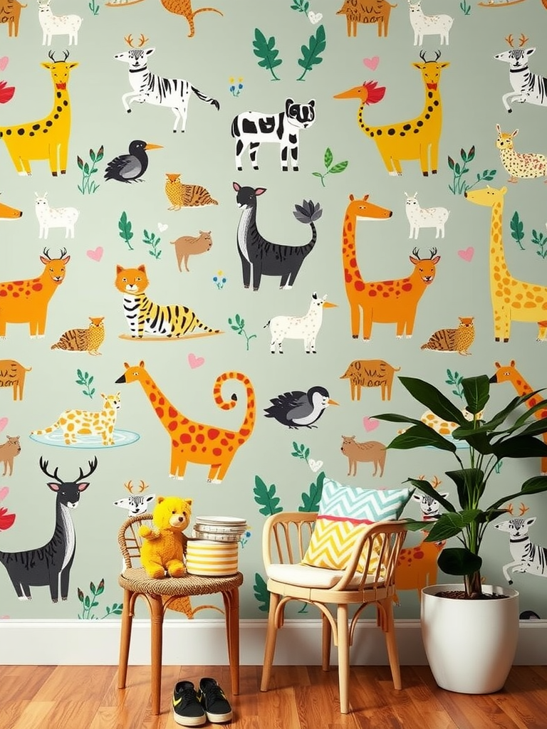 Retro Patterns with Animal Motifs