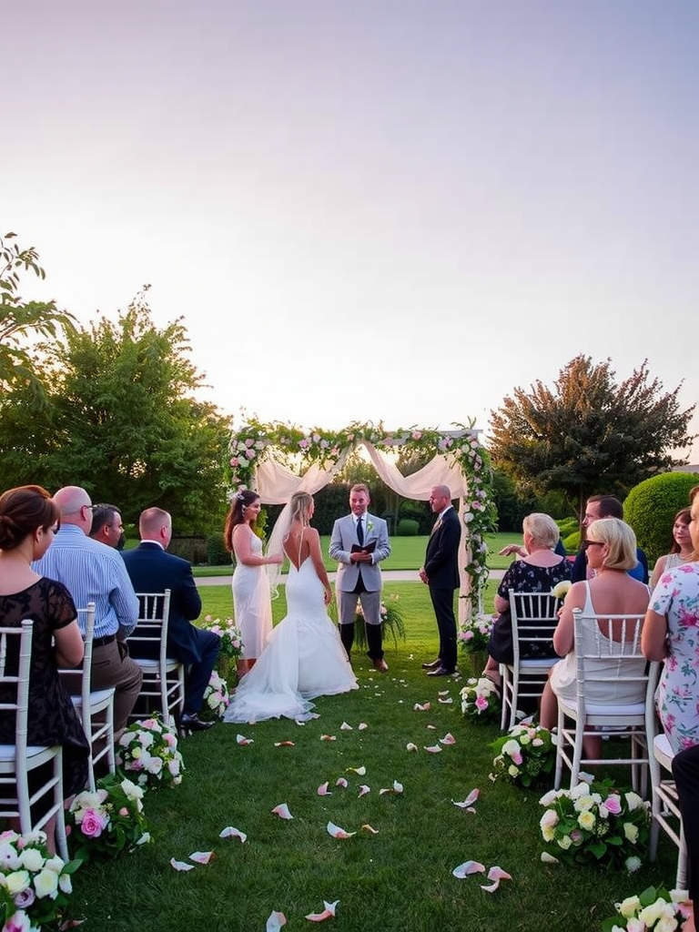 Romantic Sunset Ceremony