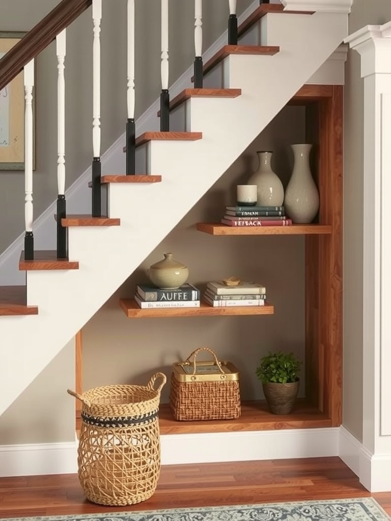 Staircase Shelving Units