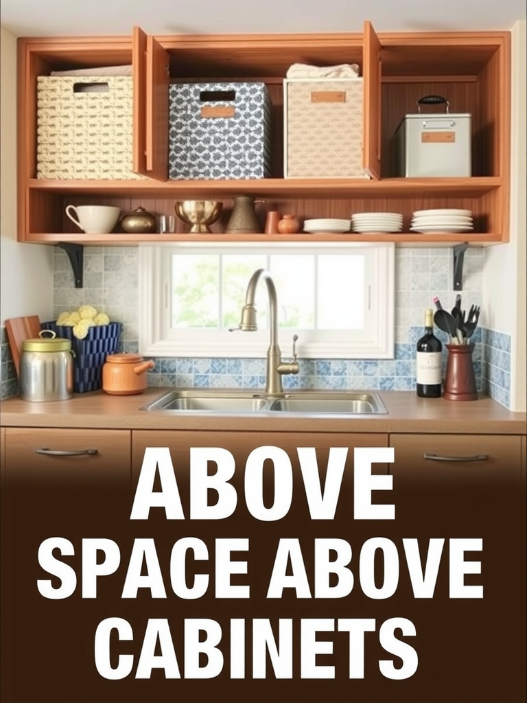 Use the Space Above Cabinets