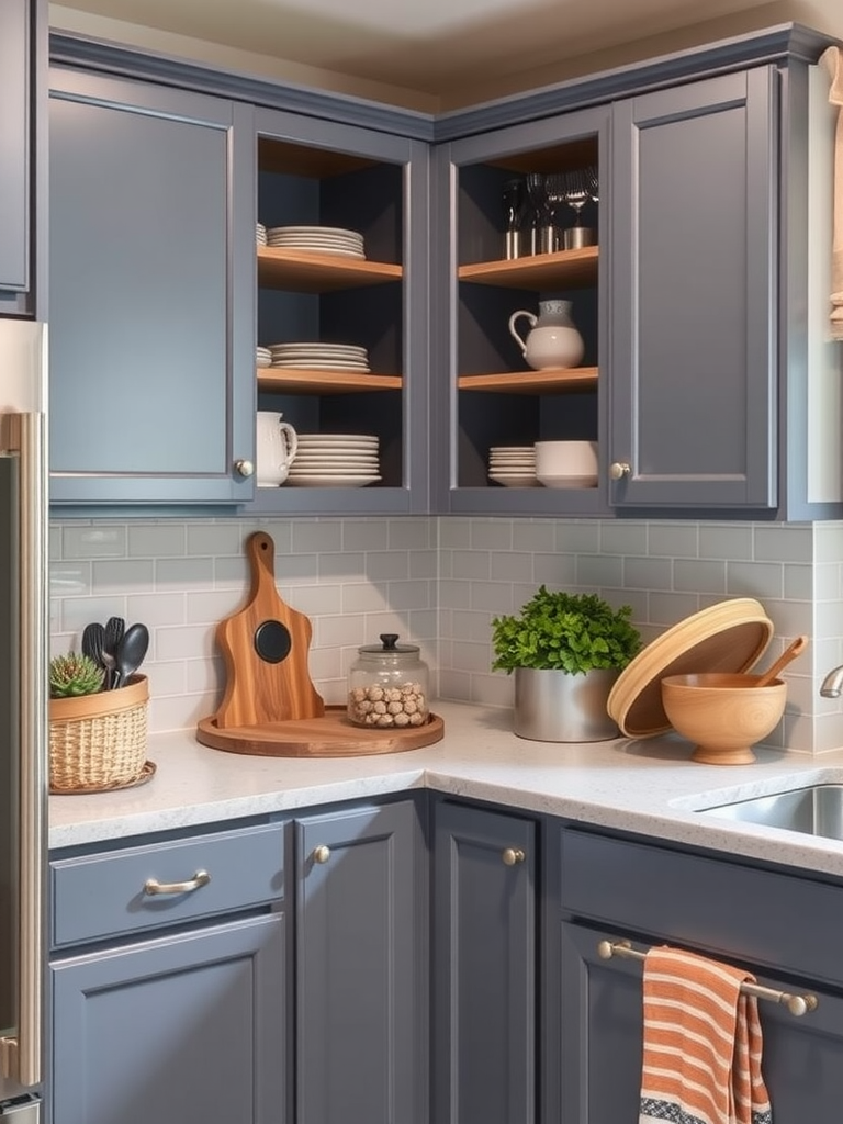 Utilize Corner Cabinets