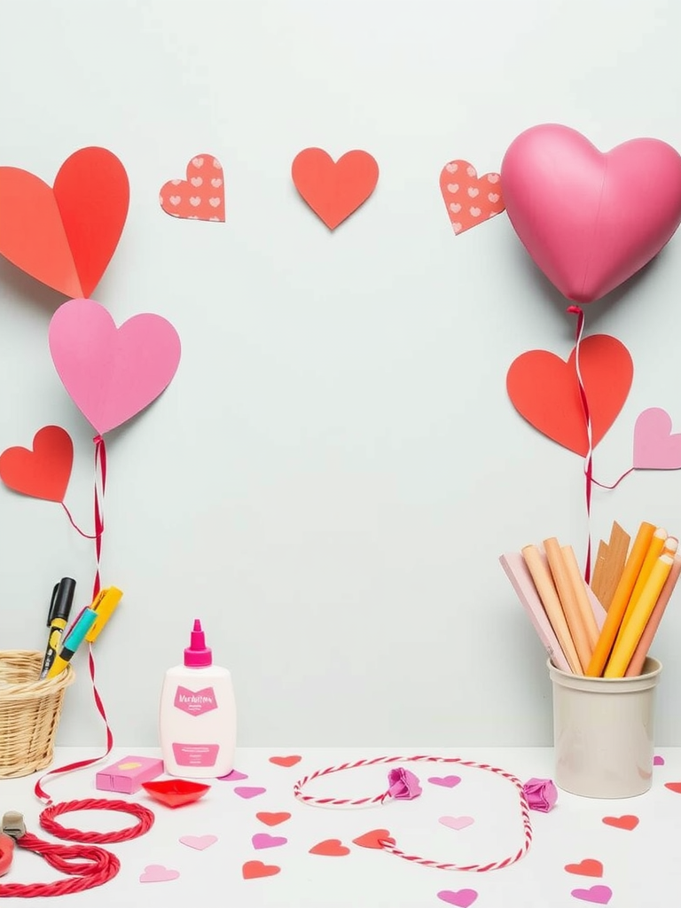 Valentine's Day Crafts Station