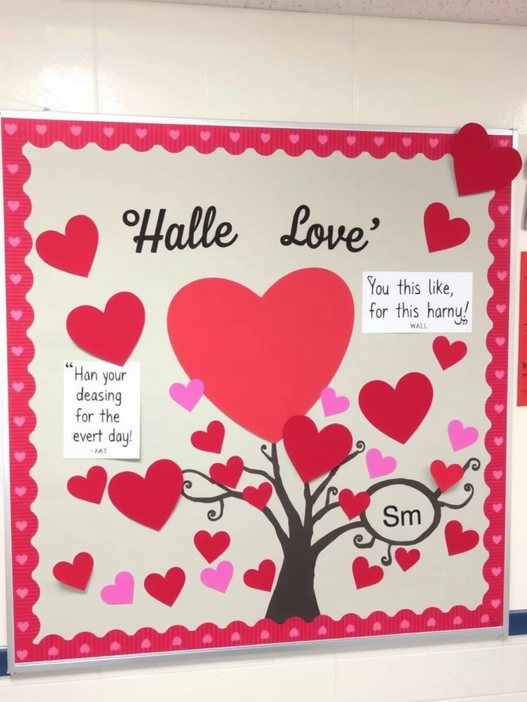 Valentine's Themed Bulletin Board